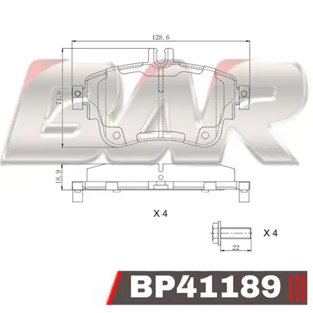Juego de pastillas de freno- BMW -SERIE 1 135i 3.0