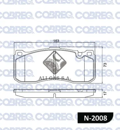 Juego de pastillas de freno- BMW Serie 1 3.0 2007 >