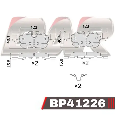 Juego de pastillas de freno- BMW -SERIE 2 216-218-220 D