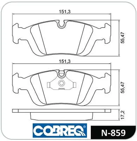 Juego de pastillas de freno- BMW SERIE 3 316-318-320-323-325-318i COMPACT 82/94