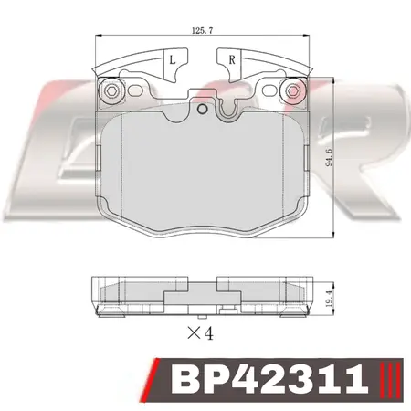 Juego de pastillas de freno- BMW -SERIE 3 (G20, G80, G28)