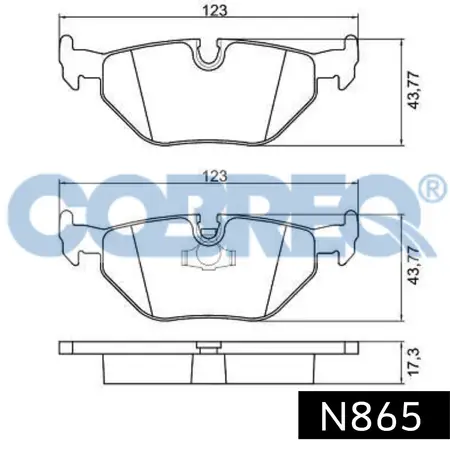 Juego de pastillas de freno- BMW SERIE 3/PEUGEOT 806 VAN/CITROEN/JAGUAR 82/