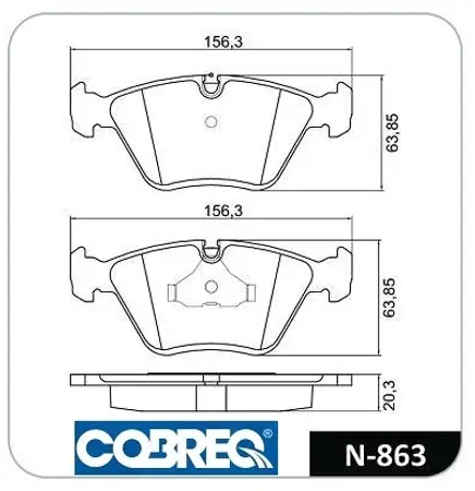 Juego de pastillas de freno- BMW SERIE 5 518-540 SERIE 7 730-750 / JAGUAR 82/94