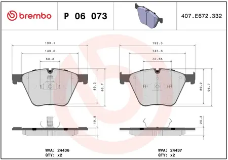 Juego de pastillas de freno- BMW SERIE 7 750i 2008/…