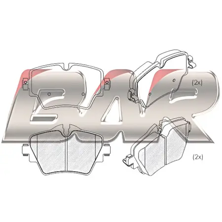 Juego de pastillas de freno- BMW -X3 35i 2.0 - 3.0 V6