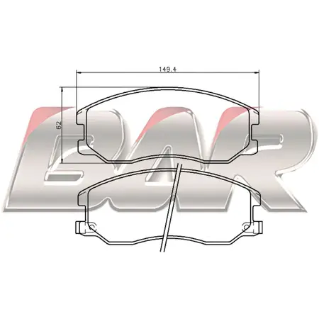 Juego de pastillas de freno- CAPTIVA (CHEVROLET)/ANTARA (OPEL)
