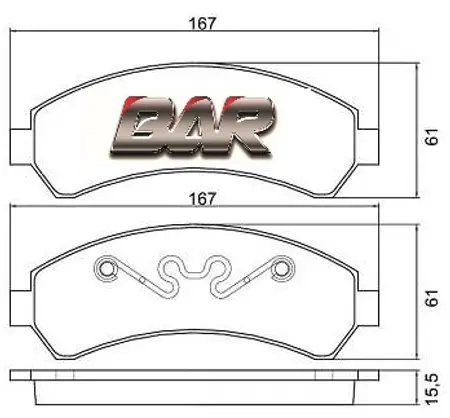Juego de pastillas de freno- CHEVROLET BLAZER 4WD 97/99