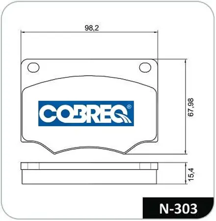 Juego de pastillas de freno- CHEVROLET -CHEVY 400