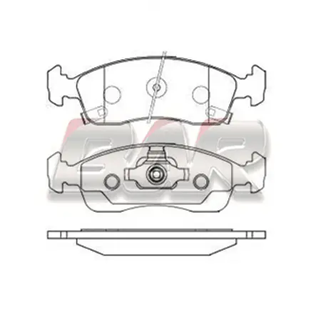 Juego de pastillas de freno- CHEVROLET COBALT / ONIX / PRISMA 2013 ->