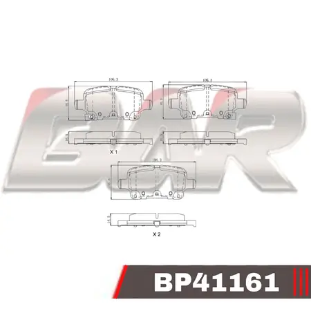 Juego de pastillas de freno- CHEVROLET CRUZE 2016 >