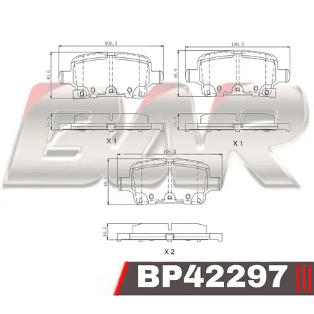 Juego de pastillas de freno- CHEVROLET EQUINOX