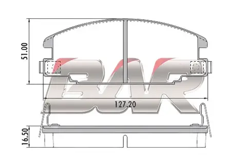 Juego de pastillas de freno- CHEVROLET LUV/ISUZU RODEO/OPEL 90/94