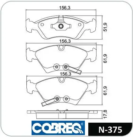 Juego de pastillas de freno- CHEVROLET MERIVA 1.8 8v LINEA NUEVA - ZAFIRA 2.0 8v 2010 ->