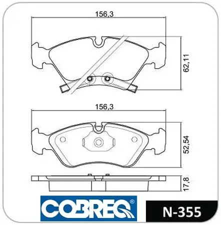 Juego de pastillas de freno- CHEVROLET MERIVA ROD 14
