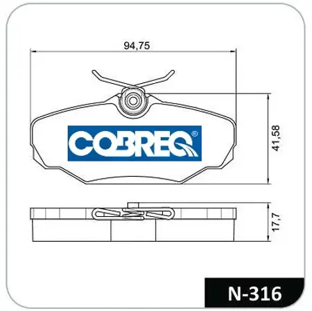 Juego de pastillas de freno- CHEVROLET MONZA 89/…