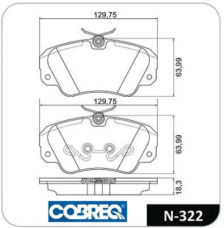Juego de pastillas de freno- CHEVROLET OMEGA 2.6i ABS 90/94