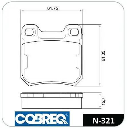 Juego de pastillas de freno- CHEVROLET Omega-Vectra / SAAB 900