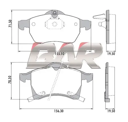 Juego de pastillas de freno- CHEVROLET/OPEL ASTRA - ZAFIRA 98/