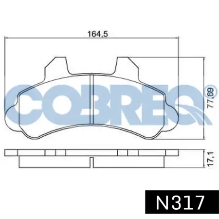 Juego de pastillas de freno- CHEVROLETC20 Custom S (Brasilera) (OREJA 10mm) 90/…