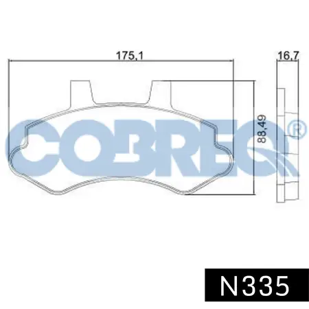 Juego de pastillas de freno- CHEVROLETSILVERADO HD TURBO 99/03