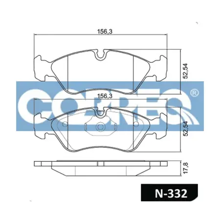 Juego de pastillas de freno- CHEVROLETVECTRA 1.8 y 2.0 8v