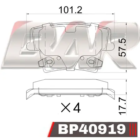 Juego de pastillas de freno- CHRYSLER 300C