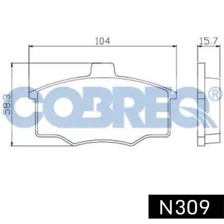 Juego de pastillas de freno- CHRYSLER DODGE -CARAVAN III 3.8 V6 09/…