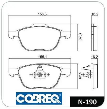 Juego de pastillas de freno- CHRYSLER DODGE -CARAVAN III 3.8 V6 09/…