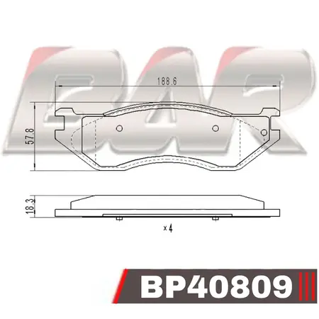 Juego de pastillas de freno- CHRYSLER/ DODGE RAM