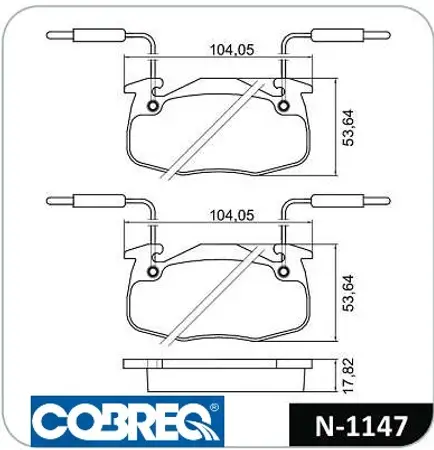 Juego de pastillas de freno- CITROEN AX (C/4 SENS. LARGOS)