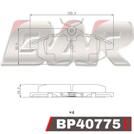 Juego de pastillas de freno- CITROEN C3 1.1 - 1.4 02/