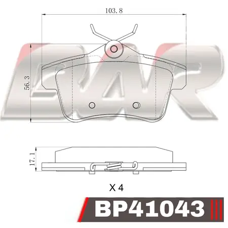 Juego de pastillas de freno- CITROEN C4 1,6 16V HDI- PEUGEOT 3008 1,6 THP/RCZ 1,6 16V/2,0 HDI 16V