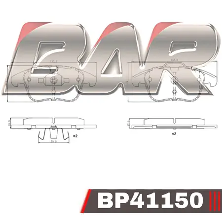Juego de pastillas de freno- Citroen C4 DS4 PSA 308 RCZ 307 3008