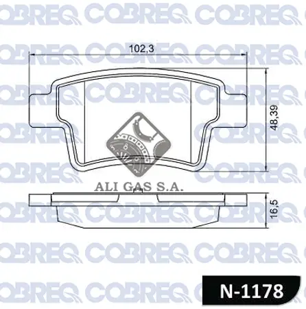 Juego de pastillas de freno- CITROEN C4 GRAND PICASSO