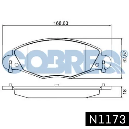 Juego de pastillas de freno- CITROEN C5 2.0 16V 2001/