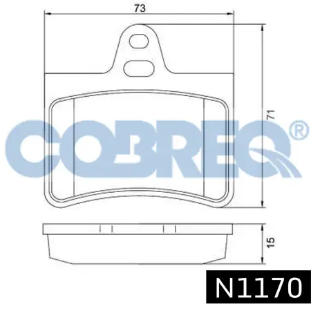 Juego de pastillas de freno- CITROEN C5 2.0/2.2/3.0 01/ 2.0HPi 16V 00/