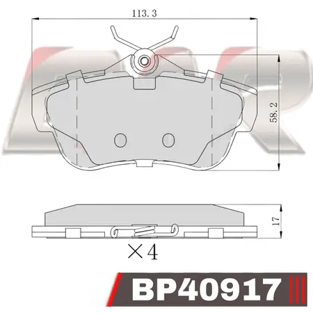 Juego de pastillas de freno- CITROEN/FIAT JUMPY/SCUDO