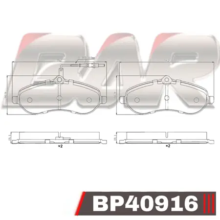 Juego de pastillas de freno- CITROEN/FIAT/PEUGEOT JUMPY/SCUDO/EXPERT