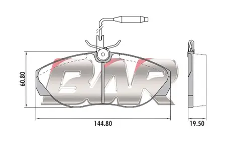 Juego de pastillas de freno- CITROEN JUMPER/ FIAT DUCATO/ PEUGEOT BOXER 94/97