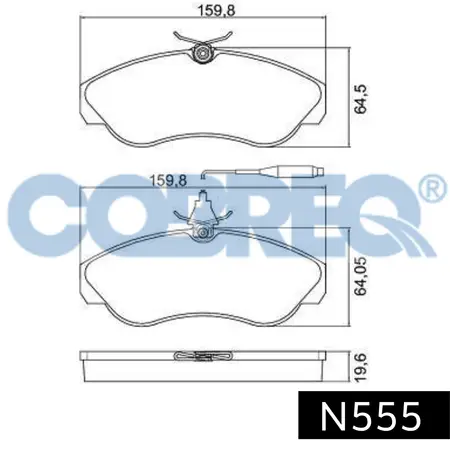 Juego de pastillas de freno- CITROEN JUMPER/ FIAT DUCATO/ PEUGEOT BOXER 95/98