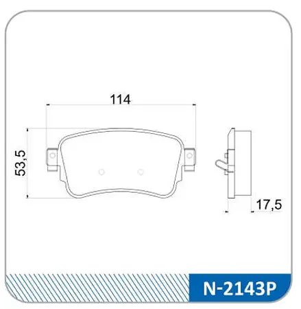 Juego de pastillas de freno- CITROEN JUMPY 1.6 HDI / PEUGEOT EXPERT 1.6 HDI 04/2017 en adelante