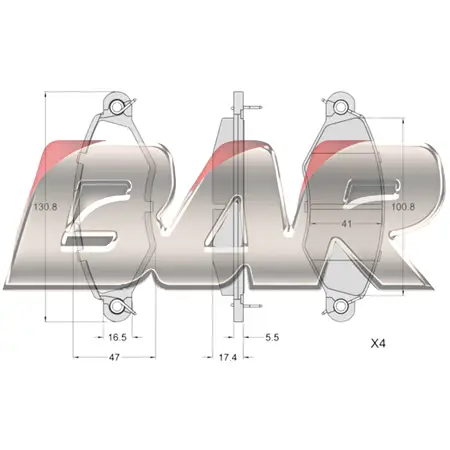 Juego de pastillas de freno- CITROEN XSARA/ PEUGEOT 206/ RENAULT KANGOO 2002/