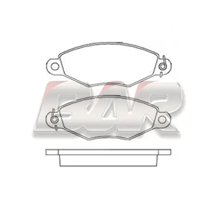 Juego de pastillas de freno- CITROEN XSARA/ PEUGEOT 206/ RENAULT KANGOO 97/99