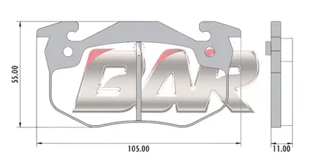 Juego de pastillas de freno- CITROEN ZX/PEUGEOT 306-309/RENAULT CLIO-19 90/96