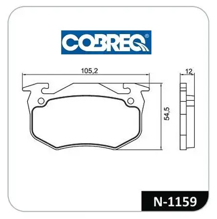 Juego de pastillas de freno- CITROENBERLINGO (c/sensor)