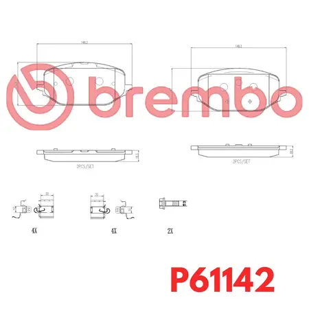Juego de pastillas de freno- CITROENBerlingo III 1.5 Hdi - 1.6 2018/…