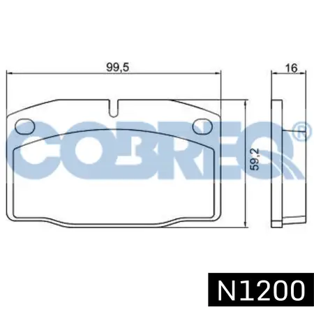 Juego de pastillas de freno- DAEWO ESPERO-RACER GTI 90/94