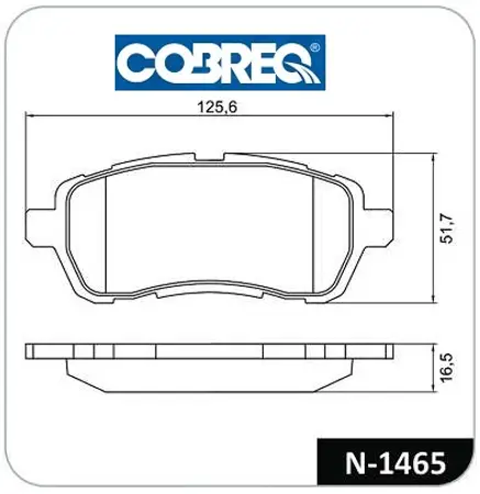 Juego de pastillas de freno- DAIHATSU-FORD-MAZDA MATERIA/FIESTA/2