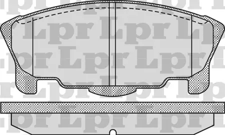 Juego de pastillas de freno- DAIHATSU MOVE (furgon) 0.8 - 1.0i 96/