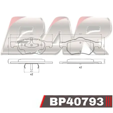 Juego de pastillas de freno- DODGE Caravan-Voyager III 00/
